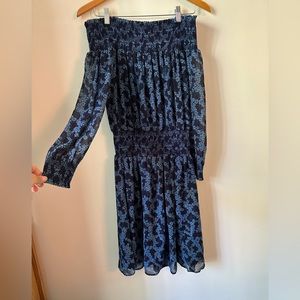 Michael Kors boho pattered off shoulder dress